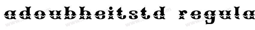 adoubheitstd regular字体转换